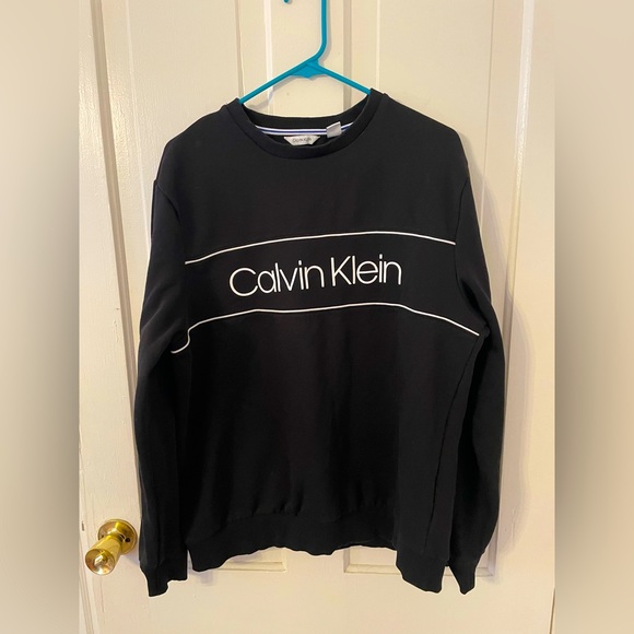 CALVIN KLEIN unisex logo pullover Sz L - Picture 1 of 4